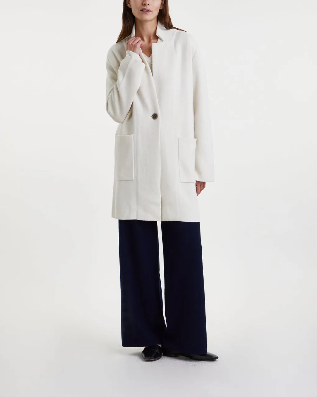 LISA YANG   Cardigan Anni Coat Cashmere Offwhite 